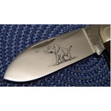 Case XX USA 4 Dot (1976) Laminated Wood 6250 Etched Elephant Toe Knife Case XX USA 4 Dot (1976) Laminated Wood 6250 Etched Elephant Toe Knife