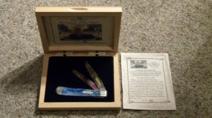 Case XX USA 1 Dot (1999) Bone 6254 SS Fort Sumter Trapper Knife - NIB