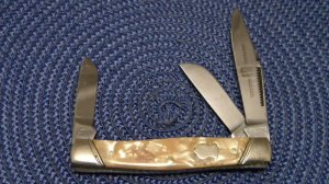 John Primble Belknap HDW & MFG Co. 5371 Cracked Ice Stockman Knife - c.1940-1968