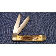 Case XX SS USA 9 Dot (1981) Stag 5254 Andrew Jackson Hero of the Battle of New Orleans Trapper Knife Case XX SS USA 9 Dot (1981) Stag 5254 Andrew Jackson Hero of the Battle of New Orleans Trapper Knife