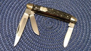 German Eye Solingen Germany 3 Eye Bone Stockman Knife