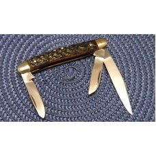 German Eye Solingen Germany 3 Eye Bone Stockman Knife German Eye Solingen Germany 3 Eye Bone Stockman Knife