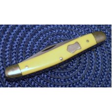 Carl Schlieper Solingen Germany German Eye Yellow Stockman Knife