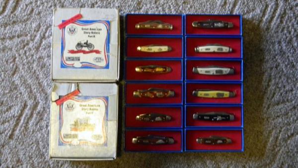 Boker USA Great American Story Series II Knife Set - NIB Boker USA Great American Story Series II Knife Set - NIB