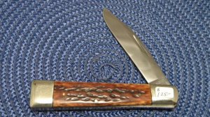 Custom Bone Handle Folding Pocket Knife by Mervin Masters of Louisville KY