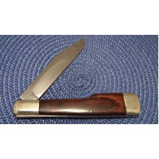 Custom Wood Handle Folding Large Gunstock Knife by Mervin Masters of Louisville KY Custom Wood Handle Folding Large Gunstock Knife by Mervin Masters of Louisville KY