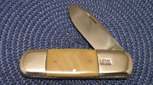 Custom Waterfall Handle Folding Pocket Knife by Mervin Masters of Louisville KY