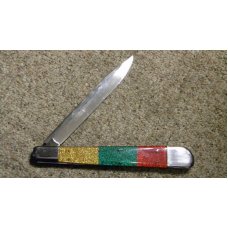 Custom Acrylic Handle Large Folding Pocket Knife by Mervin Masters of Louisville KY