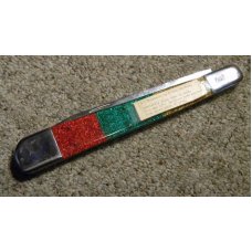 Custom Acrylic Handle Large Folding Pocket Knife by Mervin Masters of Louisville KY