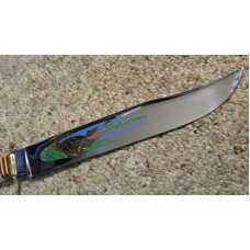 Edge Brand Solingen Germany Stag Gator Hunter Fixed Blade Sheath Knife