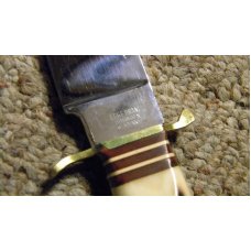 Edge Brand Solingen Germany Stag Gator Hunter Fixed Blade Sheath Knife