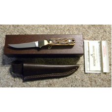 Schrade + USA 164UH Staglon Uncle Henry Badger Fixed Blade Sheath Knife - NIB Schrade + USA 164UH Staglon Uncle Henry Badger Fixed Blade Sheath Knife - NIB