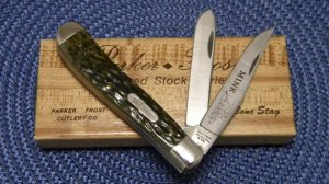 Parker - Frost USA 1978-4 (Schrade) Preferred Stock Series Bone Trapper Knife - NIB