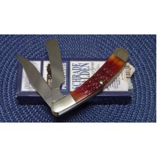 Schrade Walden USA (Taylor Cutlery) Amber Bone SWAJB50 Everlastingly Sharp Razor Trapper Knife - NIB Schrade Walden USA (Taylor Cutlery) Amber Bone SWAJB50 Everlastingly Sharp Razor Trapper Knife - NIB