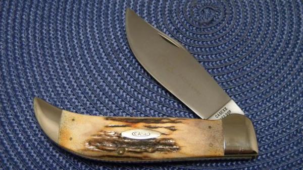 Case XX USA 4 Dot (1976) Stag 5172 SSP Razor Edge Clasp Knife Case XX USA 4 Dot (1976) Stag 5172 SSP Razor Edge Clasp Knife