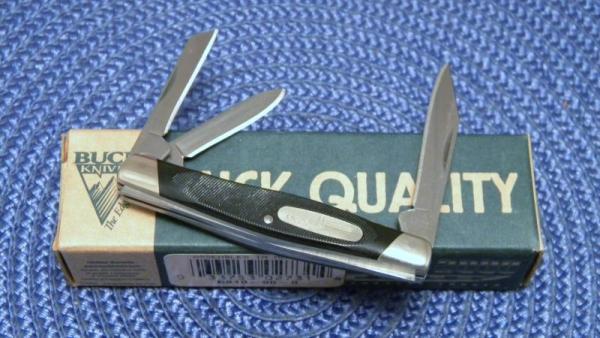 Buck 310 USA Black Saw Cut Delrin Whittler Knife c.2000 - NIB Buck 310 USA Black Saw Cut Delrin Whittler Knife c.2000 - NIB