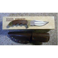 Rigid USA R1 Sidewinder Wood Fixed Blade Sheath Knife - NOS in Box