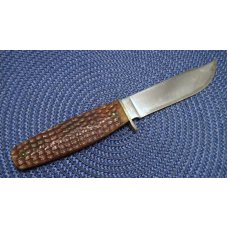 Case Green Bone Fixed Blade Sheath Knife c.1940-50's Case Green Bone Fixed Blade Sheath Knife c.1940-50's