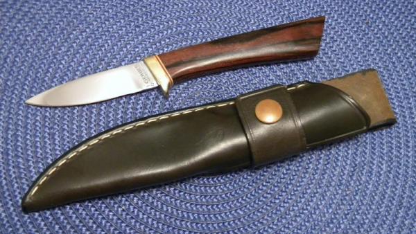 Gerber Portland ORE USA Wood Model C300A Fixed Blade Sheath Knife