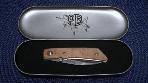 Beretta Seki Japan VG-10 Wood Electra Folding Linerlock Wharncliffe Knife - NIB