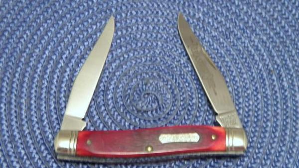 Heritage Schrade + NY USA Red Bone Everlastingly Sharp 7801 Muskrat Knife c.1983 Heritage Schrade + NY USA Red Bone Everlastingly Sharp 7801 Muskrat Knife c.1983