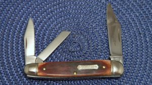 Heritage Schrade + NY USA Brown Bone Everlastingly Sharp 8041 Whittler Knife c.1983