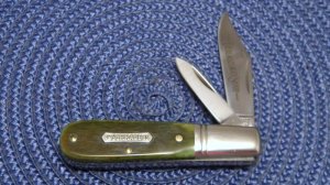 Heritage Schrade + NY USA Green Bone Everlastingly Sharp 2661 Barlow Knife c.1983
