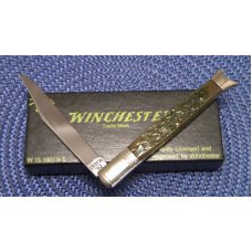 Winchester Trademark USA 1992 Green Bone 1901 1/2 Bowtie / Fishtail Knife - NIB Winchester Trademark USA 1992 Green Bone 1901 1/2 Bowtie / Fishtail Knife - NIB