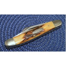 Case XX Stainless USA 3 Dot (1977) Blue Scroll 5347 HP SSP Stag Stockman Knife Case XX Stainless USA 3 Dot (1977) Blue Scroll 5347 HP SSP Stag Stockman Knife