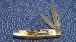 Case XX Stainless USA 1 Dot (1979) Bradford Centennial Stag 5292 SSP Texas Jack Knife