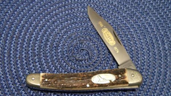 Puma Germany Stainless - A.G. Russel 1974 Luger Pistole 08 Stag Knife Puma Germany Stainless - A.G. Russel 1974 Luger Pistole 08 Stag Knife