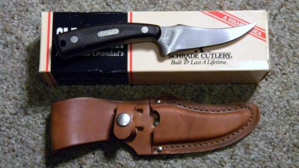 Schrade USA 152OT Sharpfinger Fixed Blade Knife w/Sheath - NIB