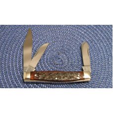 Buck Creek Indian Head Solingen Germany Bone Stockman Knife Buck Creek Indian Head Solingen Germany Bone Stockman Knife