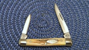 Case XX Stainless USA 4 Dot (1976) Stag 5233 SSP Razor Edge Pen Knife