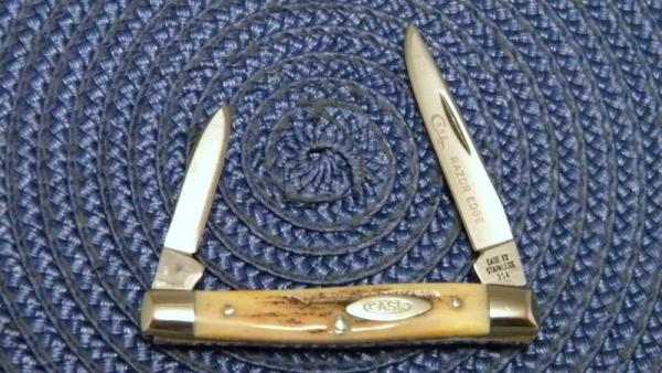Case XX Stainless USA 4 Dot (1976) Stag 5233 SSP Razor Edge Pen Knife Case XX Stainless USA 4 Dot (1976) Stag 5233 SSP Razor Edge Pen Knife