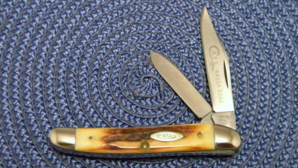 Case XX Stainless USA 4 Dot (1976) Stag 52087 SSP Razor Edge 2 Blade Stockman Knife Case XX Stainless USA 4 Dot (1976) Stag 52087 SSP Razor Edge 2 Blade Stockman Knife