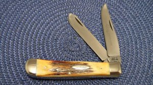 Case XX Stainless USA 4 Dot (1976) Stag 5254 SSP Razor Edge Trapper Knife