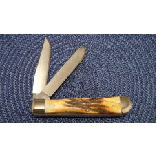Case XX Stainless USA 4 Dot (1976) Stag 5254 SSP Razor Edge Trapper Knife Case XX Stainless USA 4 Dot (1976) Stag 5254 SSP Razor Edge Trapper Knife