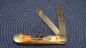 Case XX SS USA 2 Dot (1988) Stag 5254 SS Trapper Knife