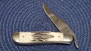 Case XX USA 2001 Vintage Bone V61953 L SS Russlock Knife