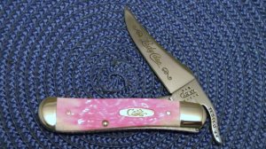 Case XX USA 2002 Bubba Gum Bone 61953 L SS Lady Case Russlock Knife