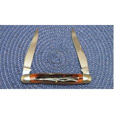 Queen Cut. Co. #66 PH-D2 Etched Blade Bone Muskrat Knife Queen Cut. Co. #66 PH-D2 Etched Blade Bone Muskrat Knife