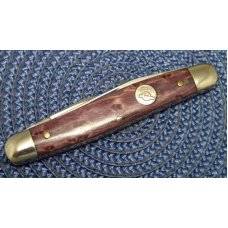 Queen Cut. Co. #66 PH-D2 Etched Blade Exotic Wood Muskrat Knife Queen Cut. Co. #66 PH-D2 Etched Blade Exotic Wood Muskrat Knife