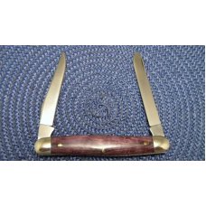 Queen Cut. Co. #66S PH-D2 Etched Blade Exotic Wood Muskrat Knife Queen Cut. Co. #66S PH-D2 Etched Blade Exotic Wood Muskrat Knife