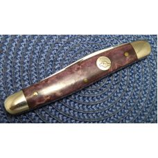 Queen Cut. Co. #66S PH-D2 Etched Blade Exotic Wood Muskrat Knife Queen Cut. Co. #66S PH-D2 Etched Blade Exotic Wood Muskrat Knife