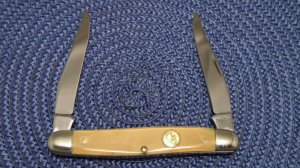 Canal Street Cutlery Co. USA Oiled Ram's Horn Muskrat Knife
