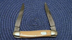 Carl Schlieper Solingen Germany German Eye Yellow Muskrat Knife