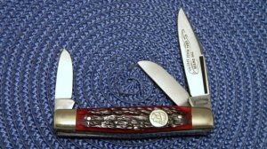Jim Bowie Germany Eye Brand 1985 Red Bone 350-RB The Owens Coal Miner Special Stockman Knife