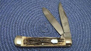 Bulldog Brand Solingen Germany Bone Tennessee Walking Horse Trapper Knife