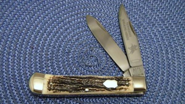 Bulldog Brand Solingen Germany Bone Tennessee Walking Horse Trapper Knife Bulldog Brand Solingen Germany Bone Tennessee Walking Horse Trapper Knife